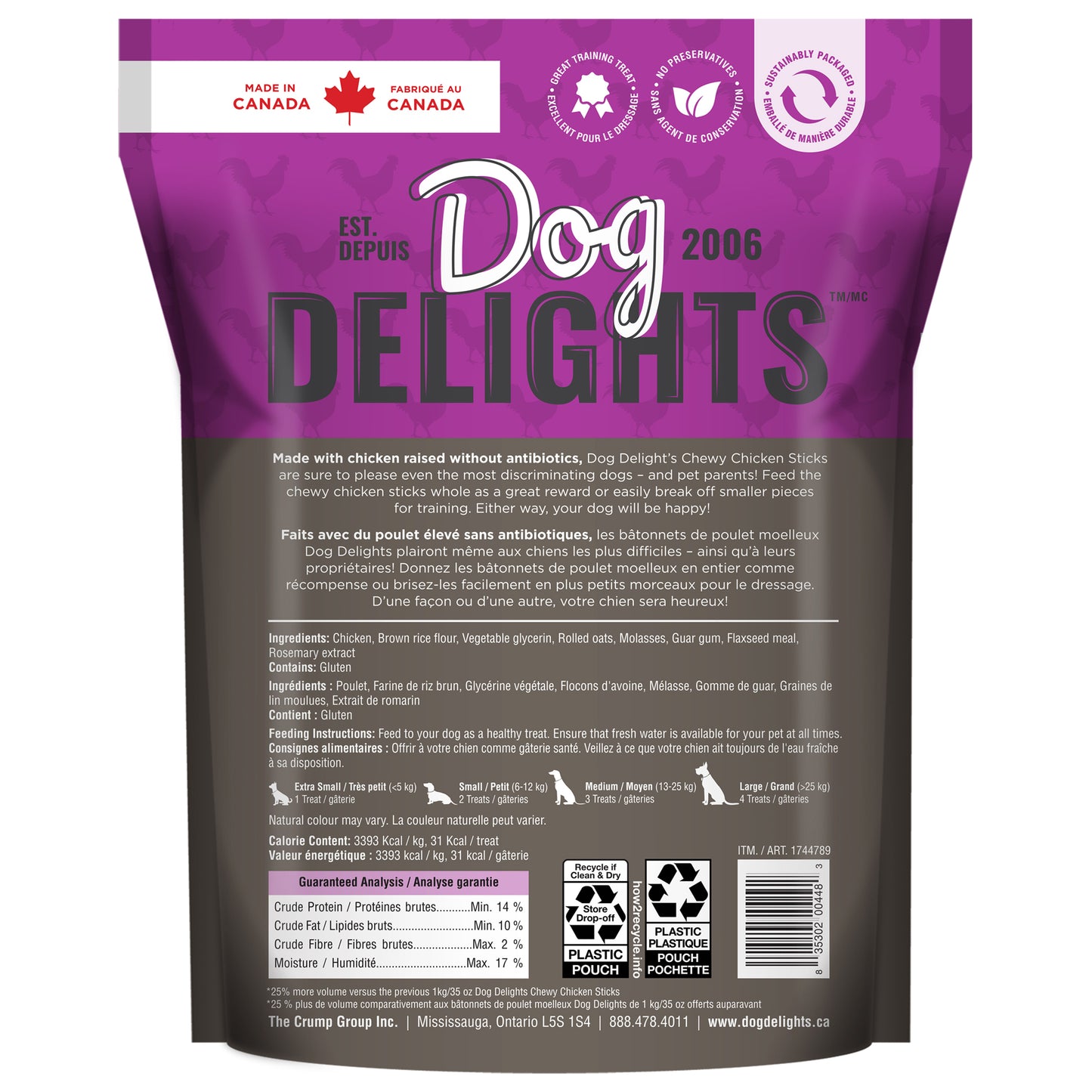 Chewy Chicken Sticks™ - 1.25kg