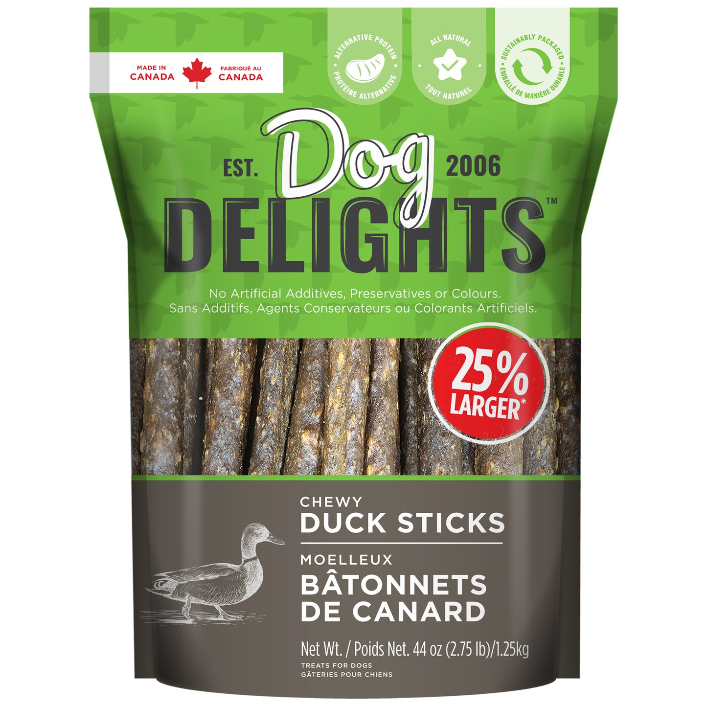 Chewy Duck Sticks - 1.25kg